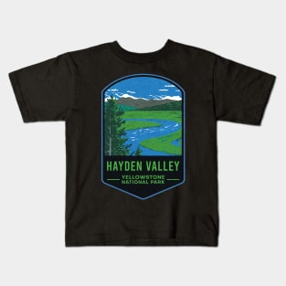 Hayden Valley Yellowstone National Park Kids T-Shirt